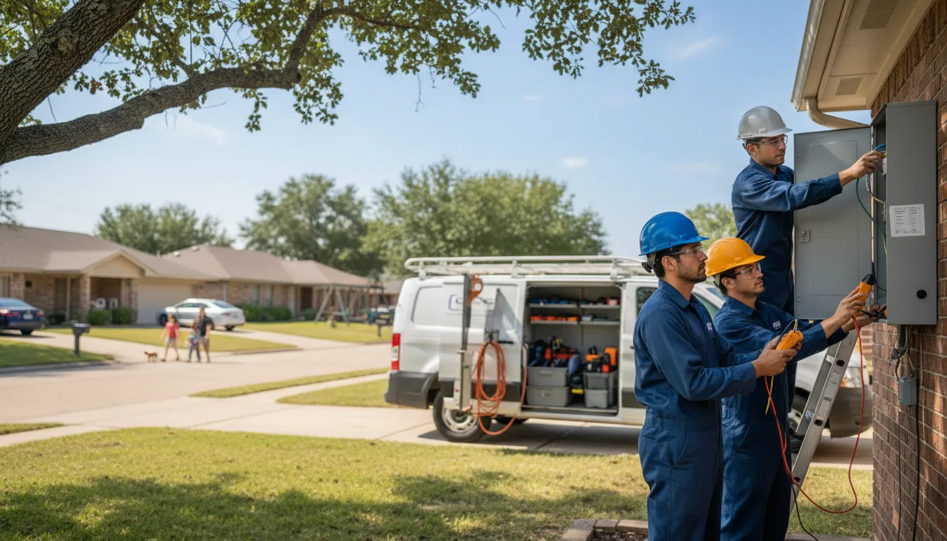 Certified electrician providing emergency electrical services in Wideman, AR